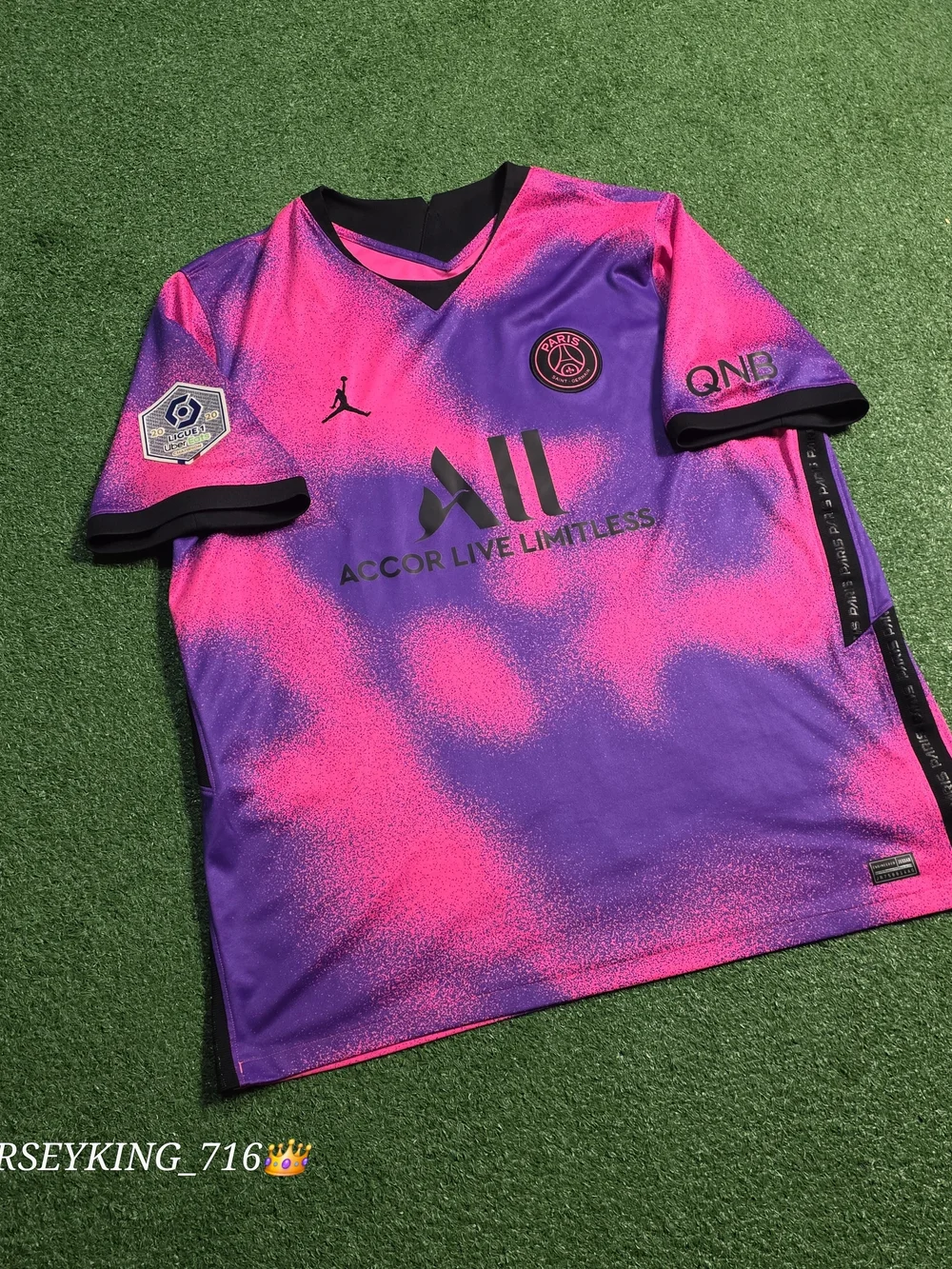 Jordan X PSG Neymar Jr #10 2020/2021 Fourth Hyperpink Jersey Rare XXL Ligue 1